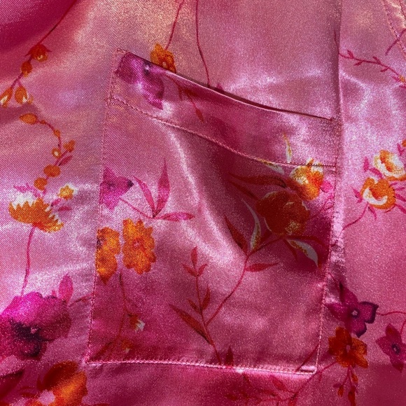 La Fleur Floral Silky Sleeveless Pajama Top Size 1X - Picture 6 of 6